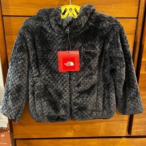 The North Face Kids Charcoal Fuzzy Jacket NWT